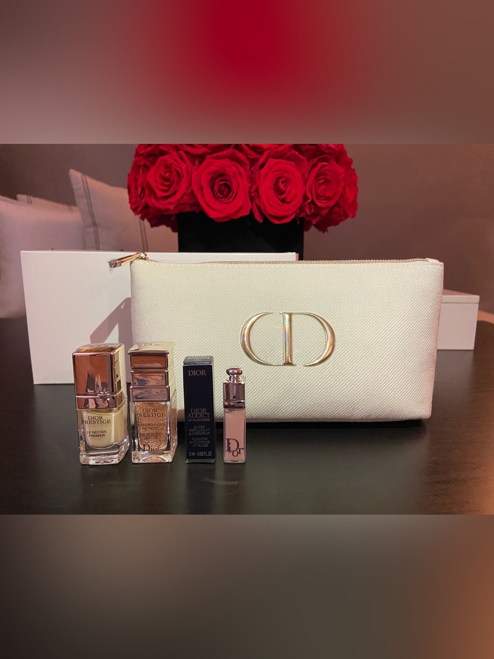 DIOR Prestige 4-pcs Set SERUM, PREMIER, DIOR ADDICT LIP MAXIMIZER NEW!
